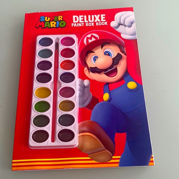 Super Mario Deluxe Paint Box Book - Picture 1 of 3